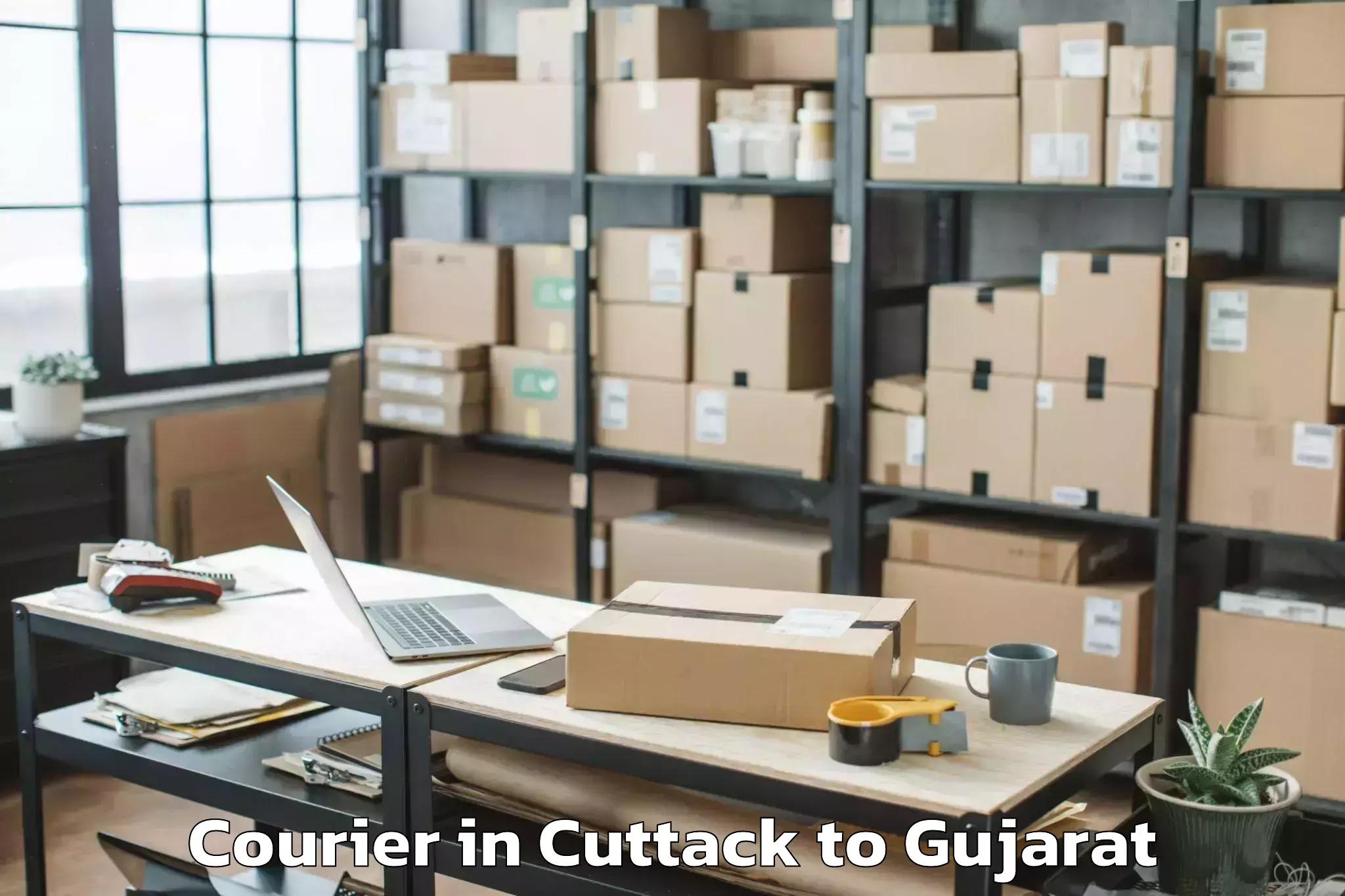 Reliable Cuttack to Gadhada Courier